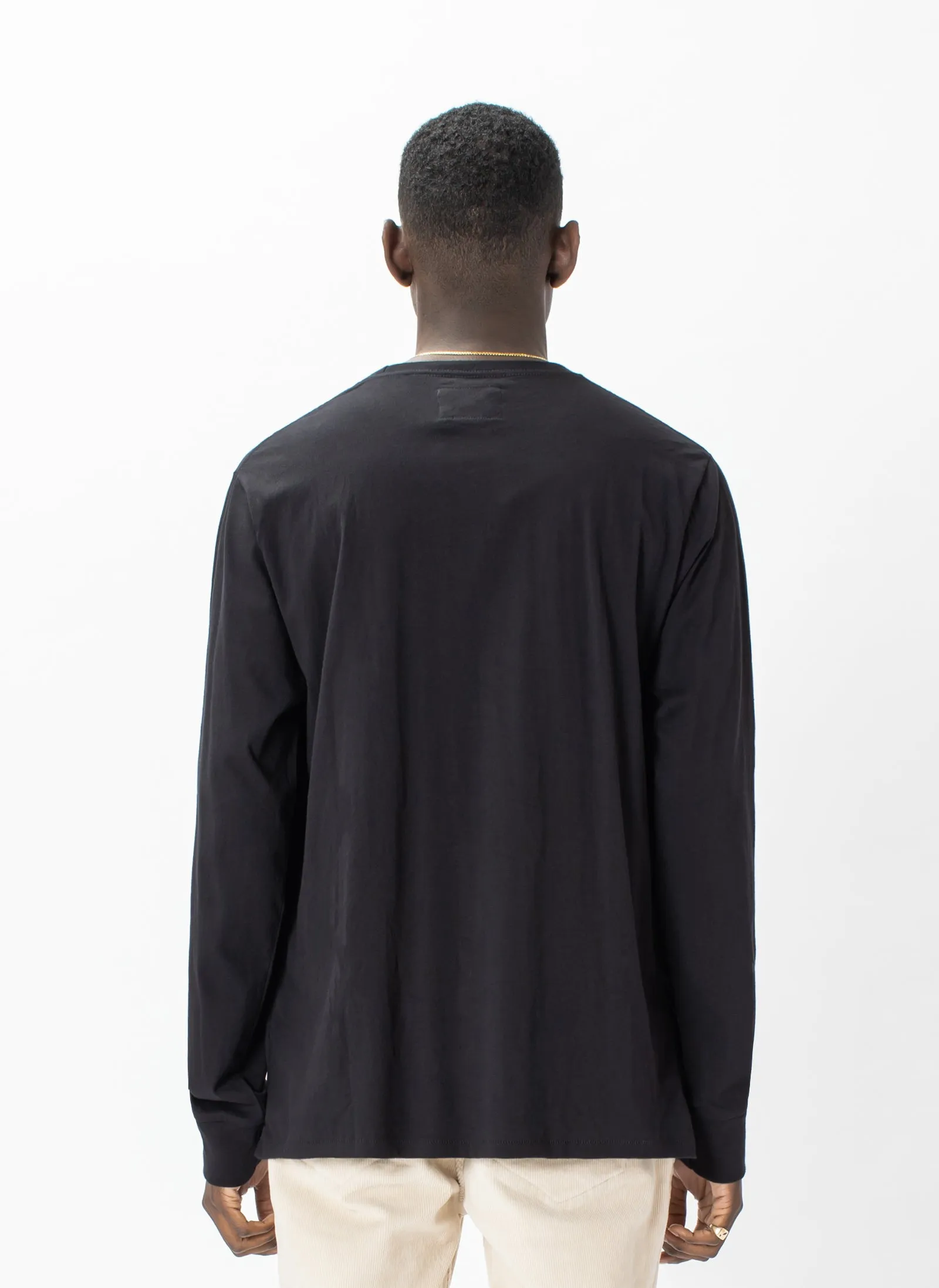 Badge LS Tee Black