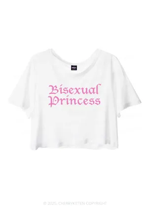 Bisexual Princess Pride Y2K Sheer Crop Tee Cherrykitten