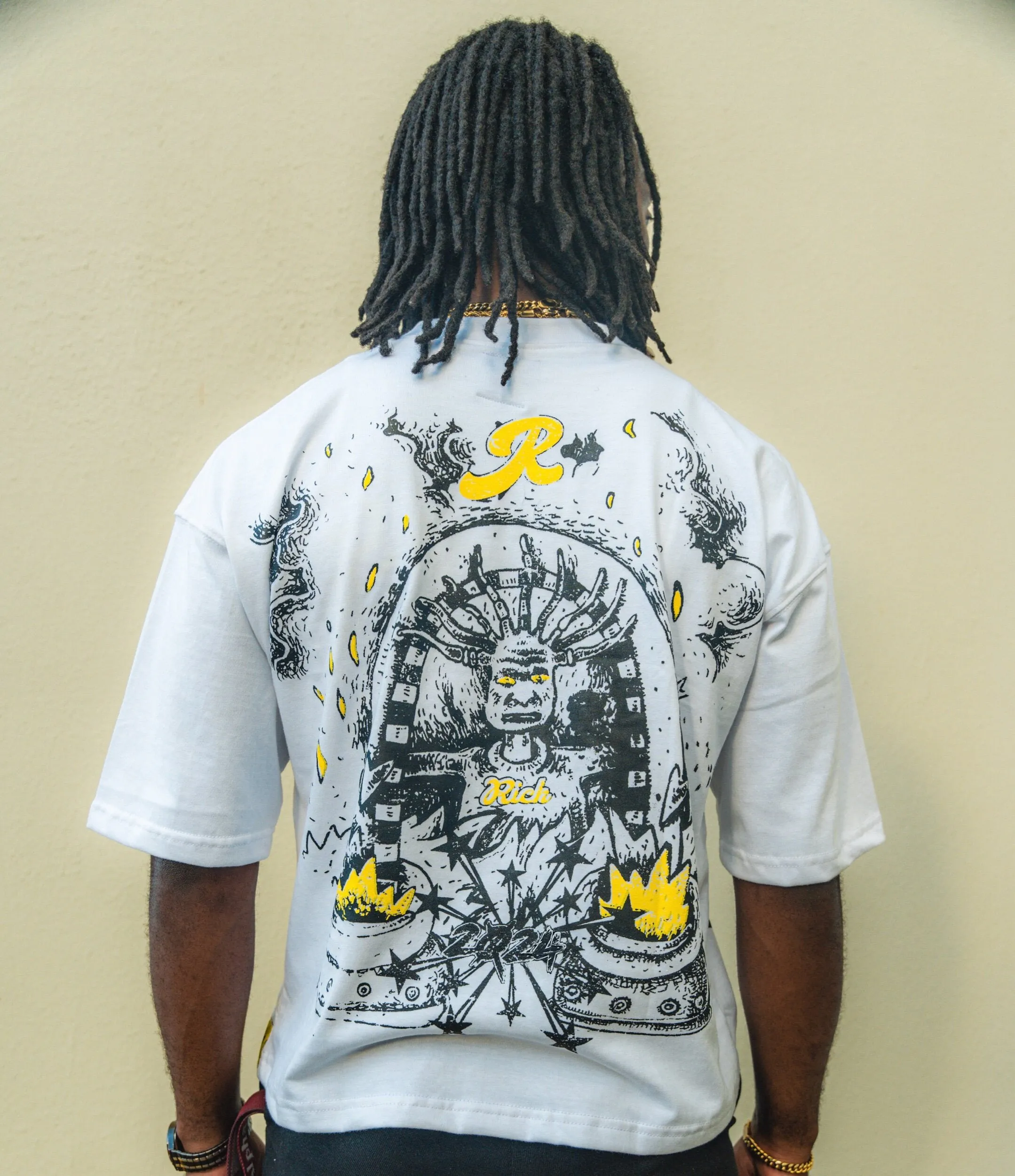 Blavra Demons In My Head Graphic Cropped T-Shirt