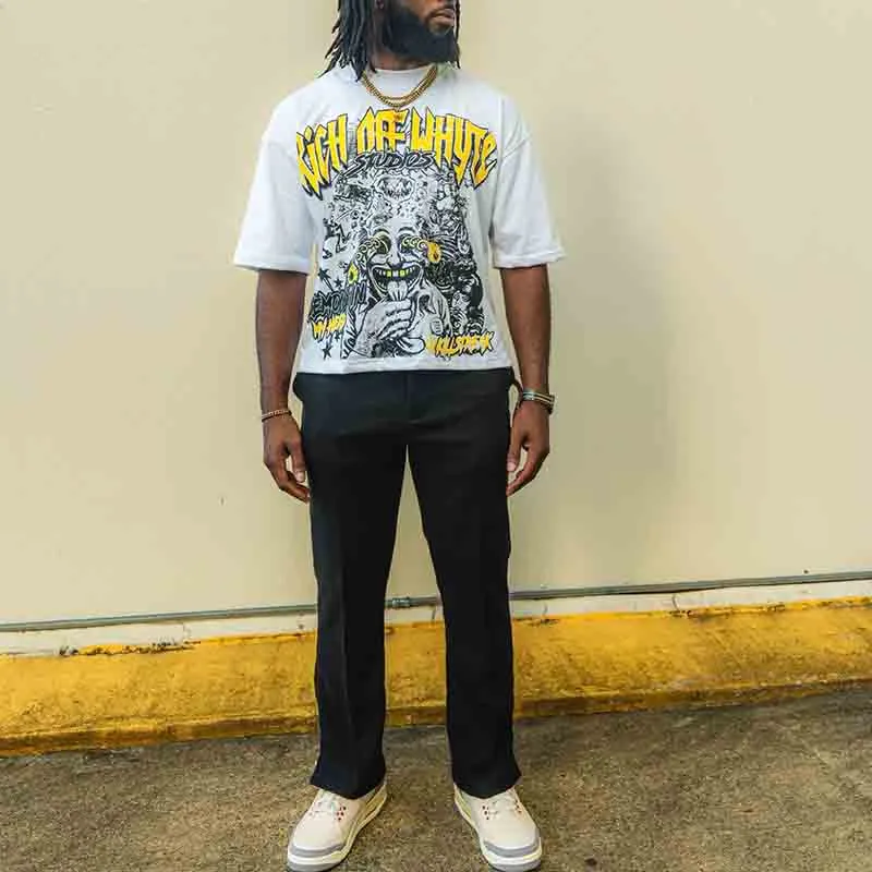 Blavra Demons In My Head Graphic Cropped T-Shirt