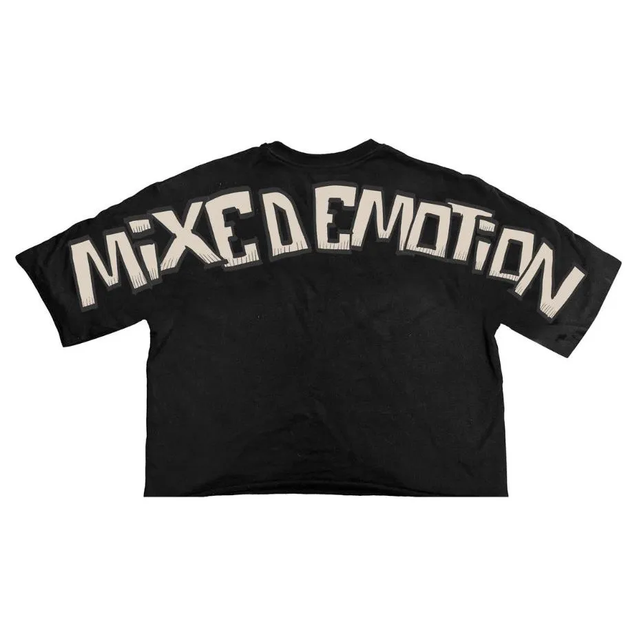 Blavra Emotion Pirates Graphic Print Cropped T-Shirts