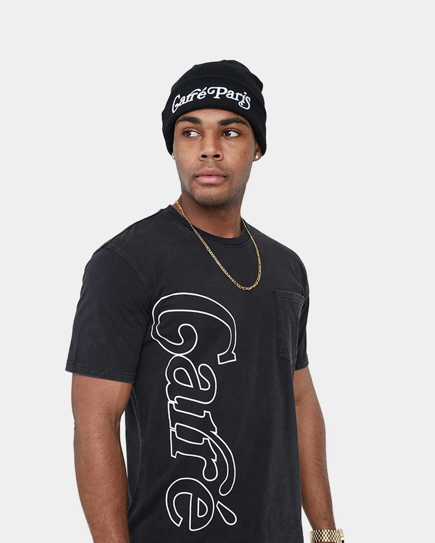 Carré Volle Pocket Short Sleeve T-Shirt Washed Black
