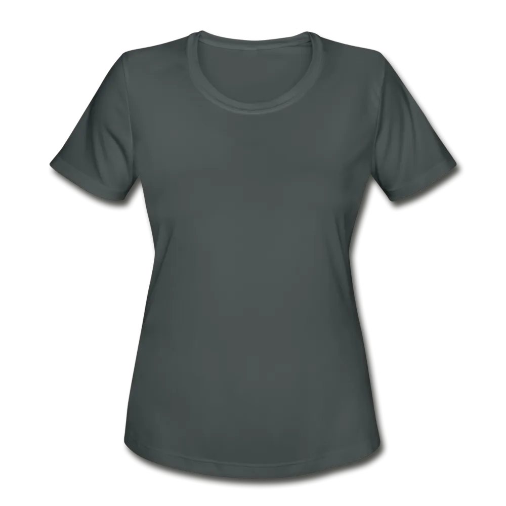 Customizable Women's Moisture Wicking Performance T-Shirt add your own photos, images, designs, quotes, texts and more