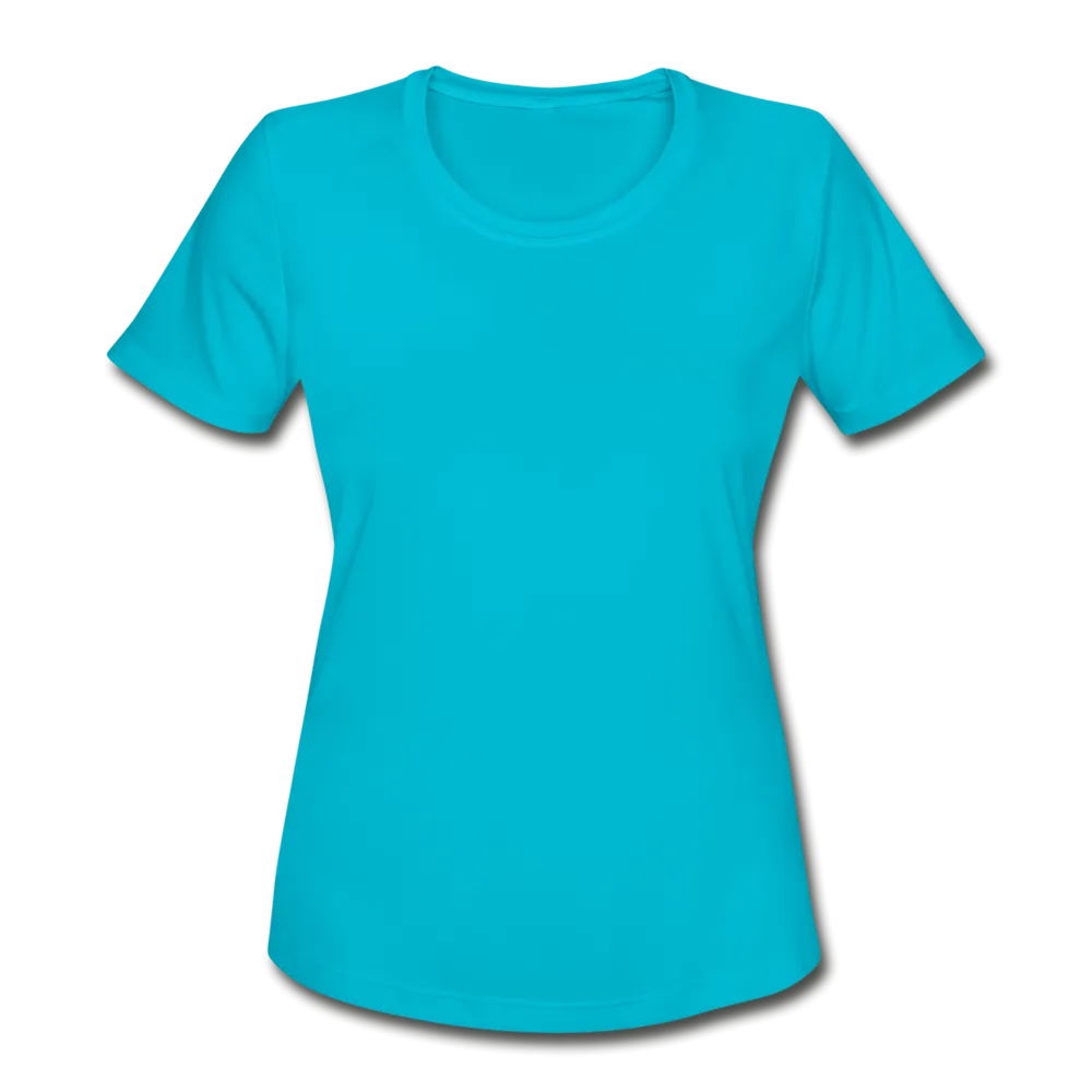Customizable Women's Moisture Wicking Performance T-Shirt add your own photos, images, designs, quotes, texts and more