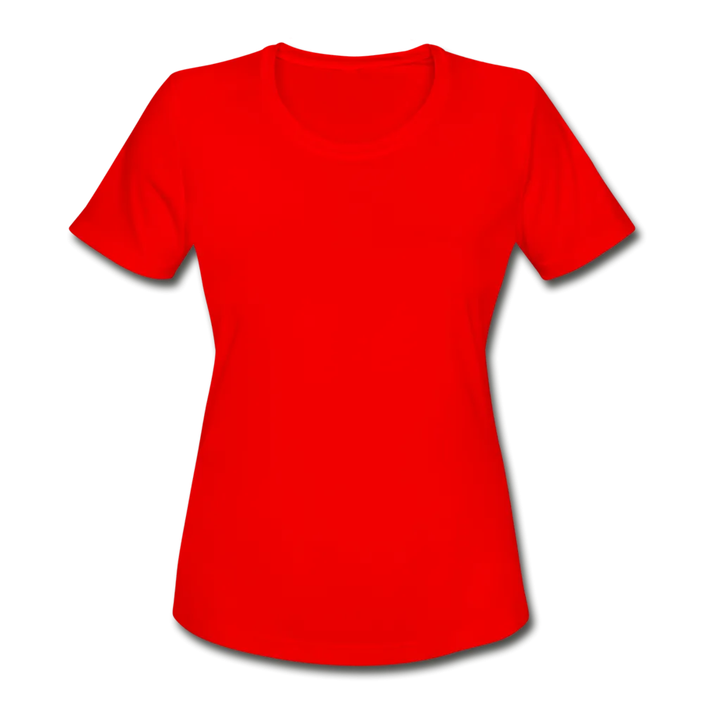 Customizable Women's Moisture Wicking Performance T-Shirt add your own photos, images, designs, quotes, texts and more
