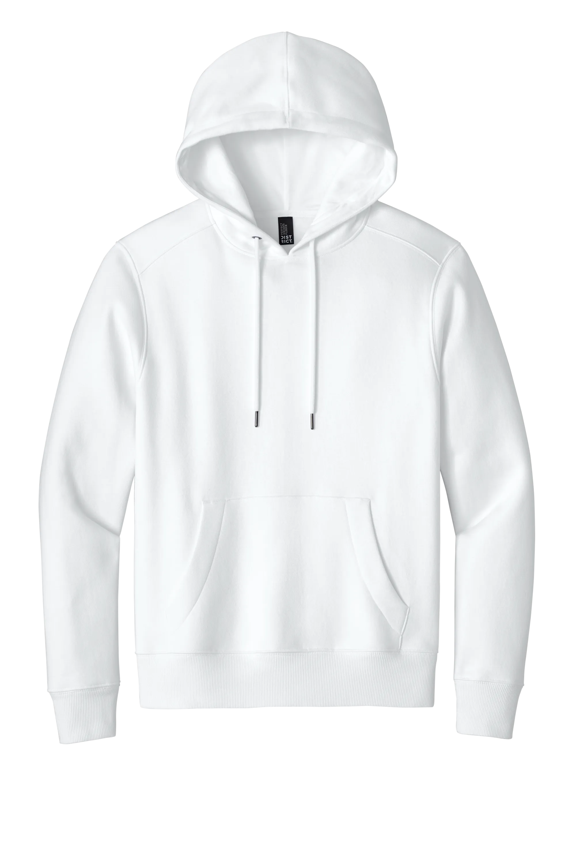 District Perfect Weight Fleece Hoodie - Bright White