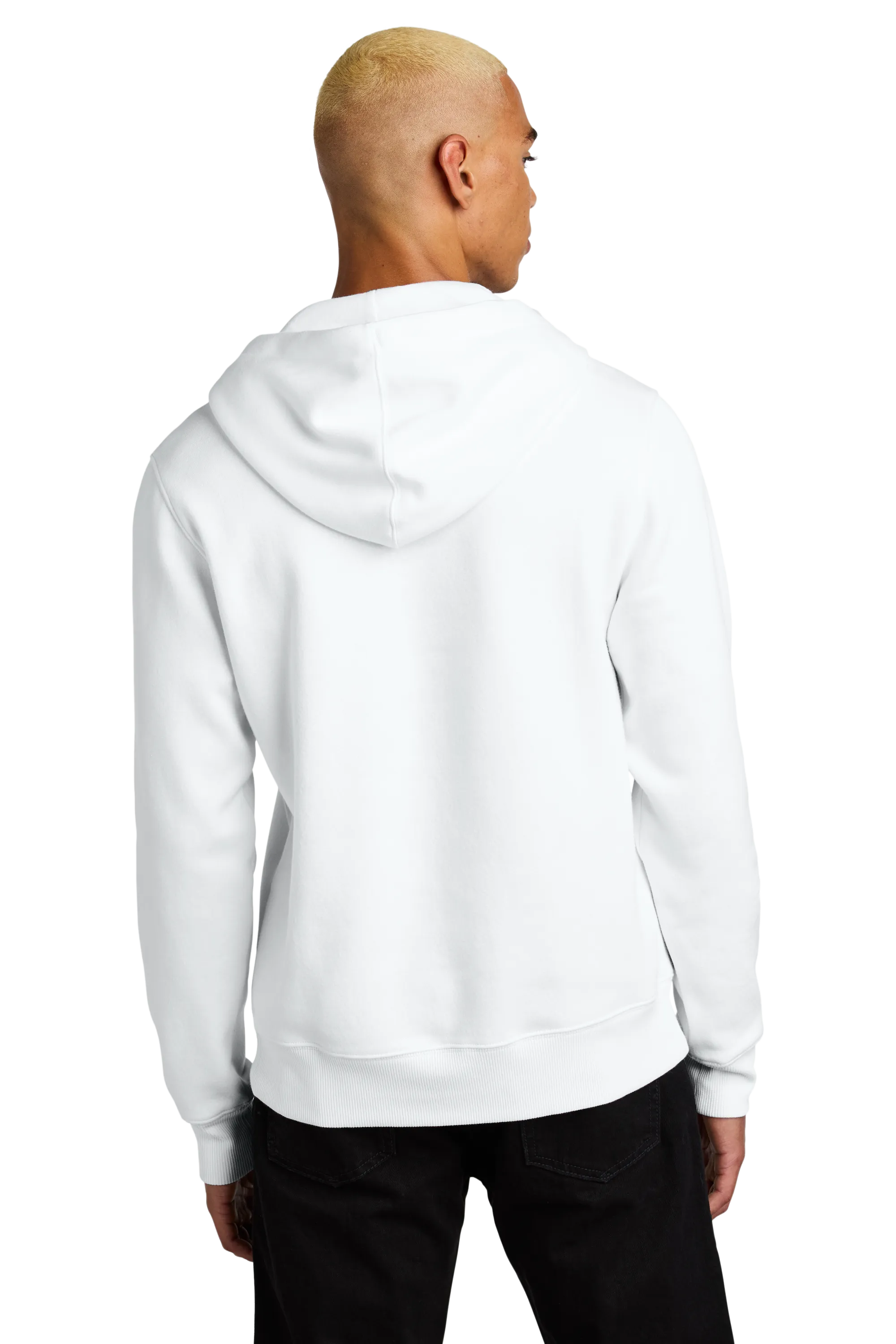 District Perfect Weight Fleece Hoodie - Bright White