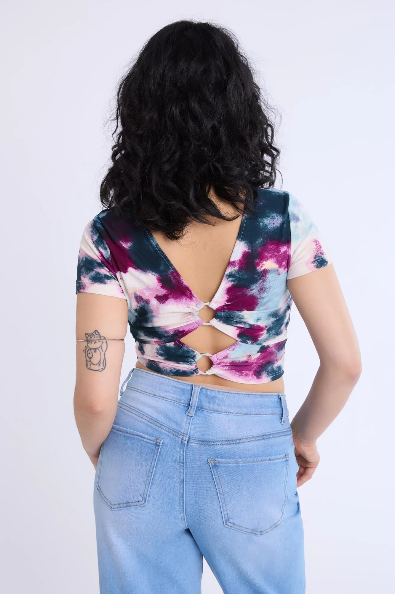 Double Ring Cropped Tee