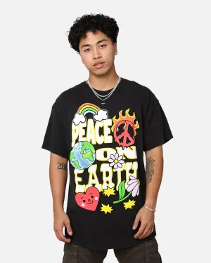Goat Crew Peace On Earth T-Shirt Black