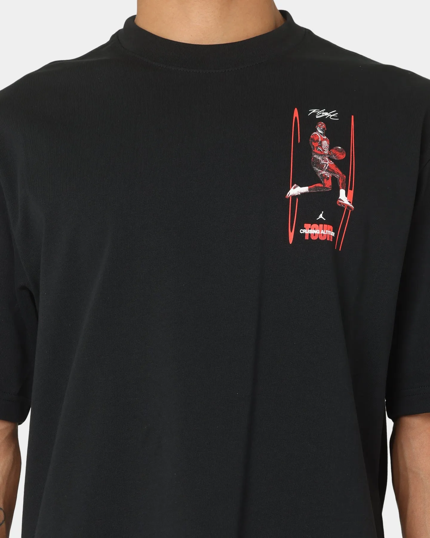 Jordan Flight Heritage '85 Short Sleeve Crewneck T-Shirt Black/Black
