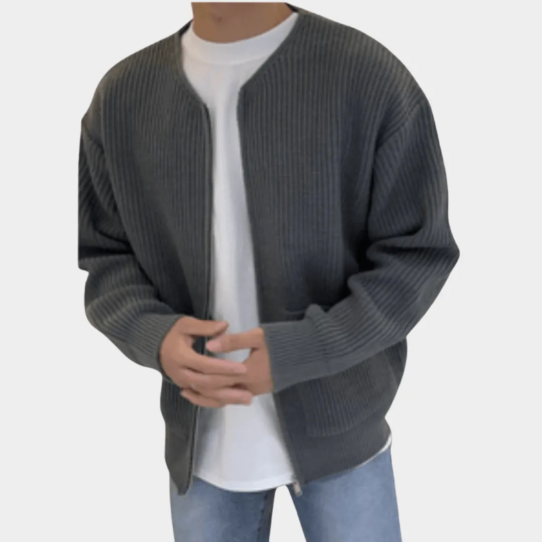Men's Knit Cardigan  Warm Button-Up Sweater  Soft Cotton Blend  Vintage Style  Multiple Colours