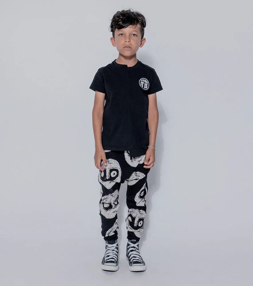 NUNUNU The Warriors Baggy Pants Black