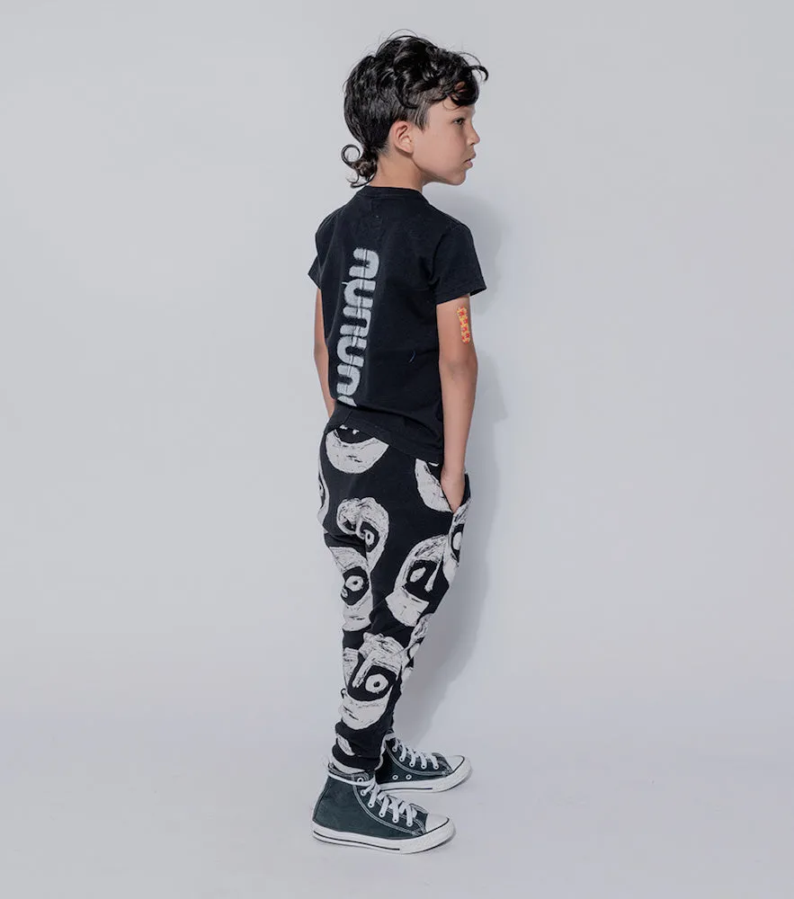 NUNUNU The Warriors Baggy Pants Black