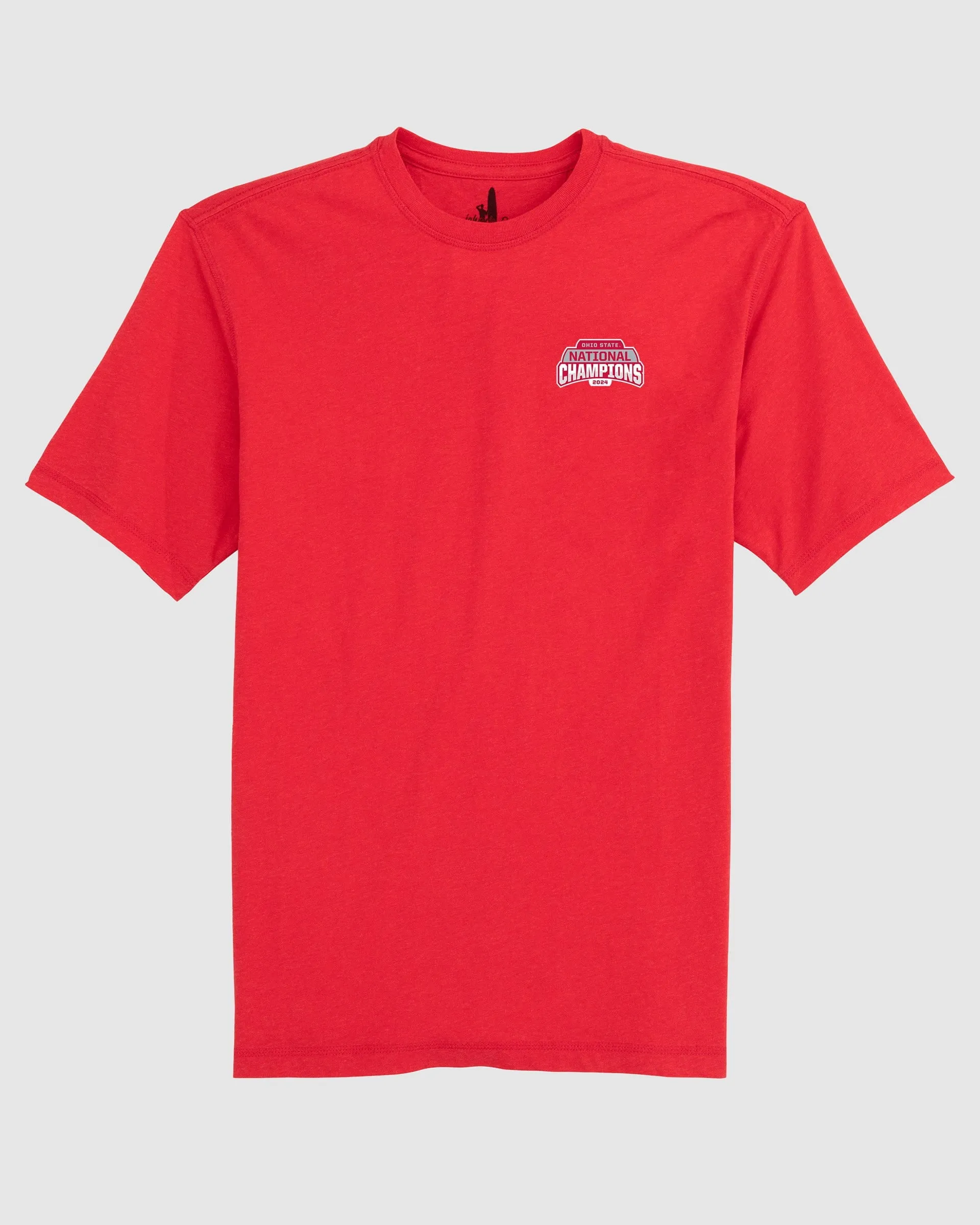 Ohio State Heathered Spencer T-Shirt -  2024 CFP Champions Logo