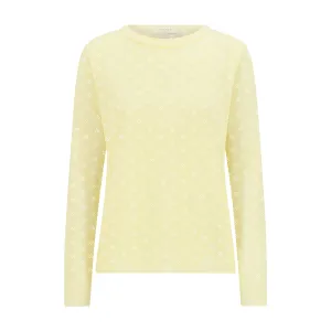 Polkadot RACHEL SLOUCHY Lemon Yellow Vintage Hearts