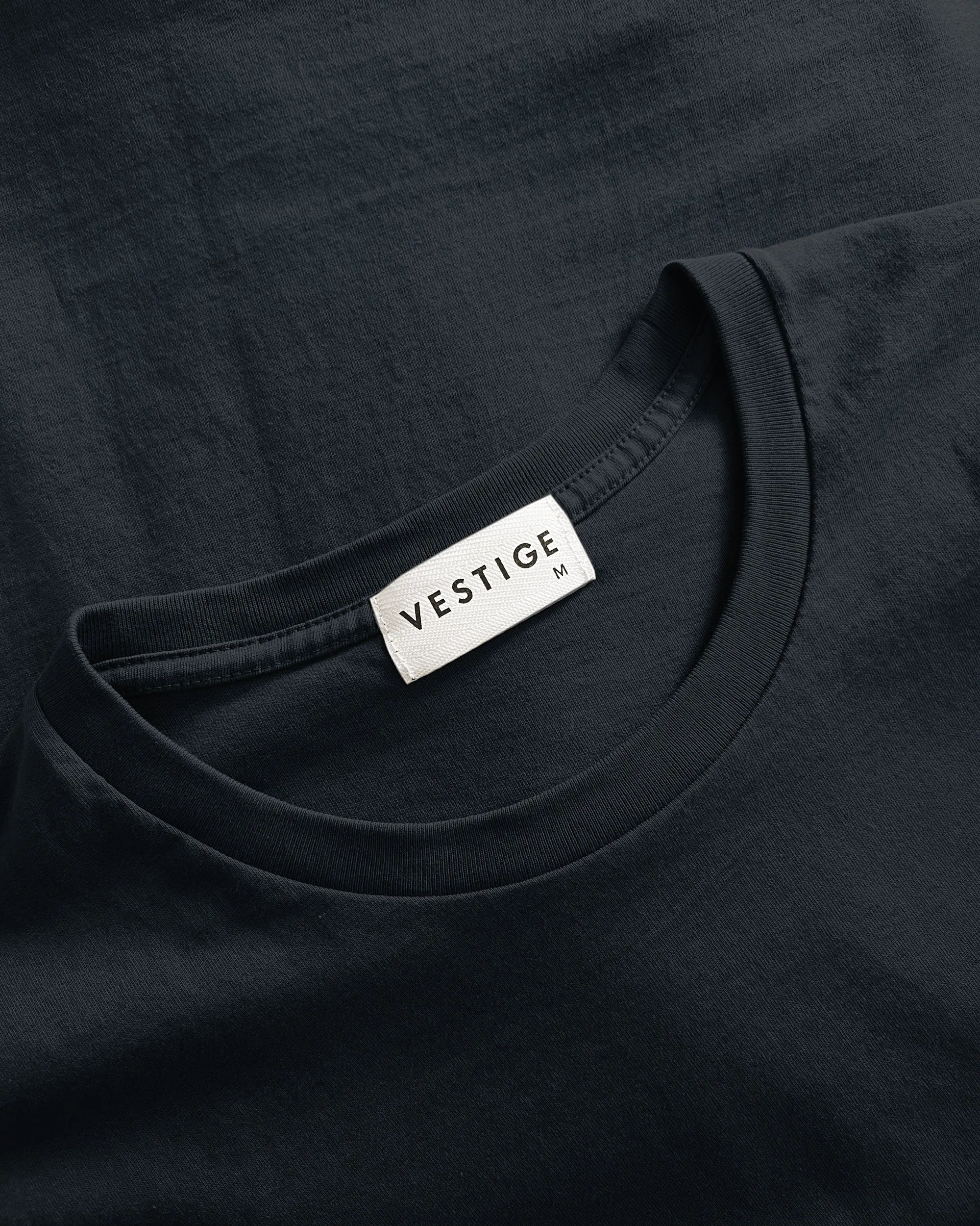 Solid Essential Tee, Dark Navy