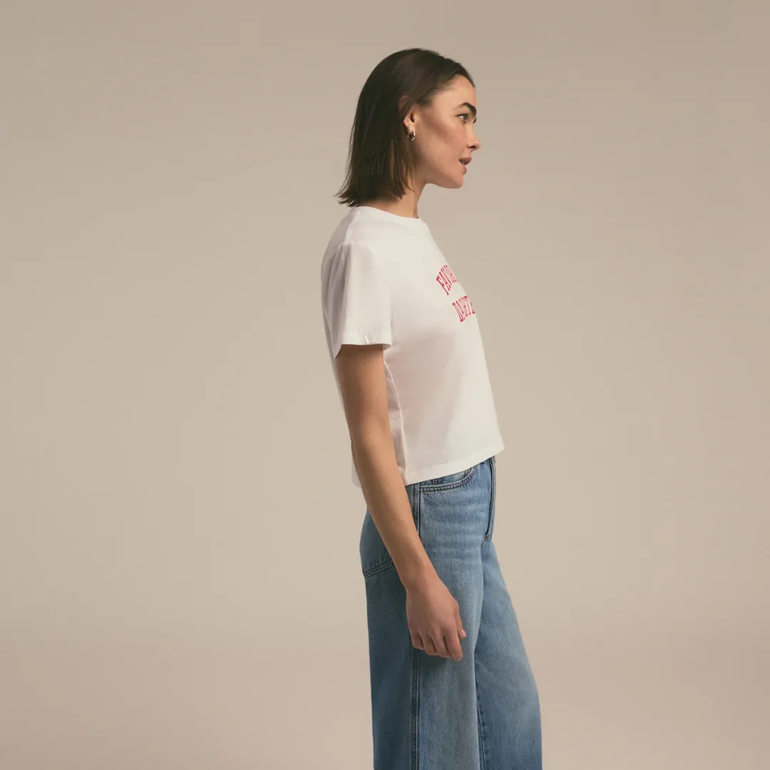 The Cropped Collegiate Tee