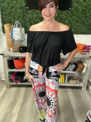 The Kelly Short Sleeve Tie Front Top