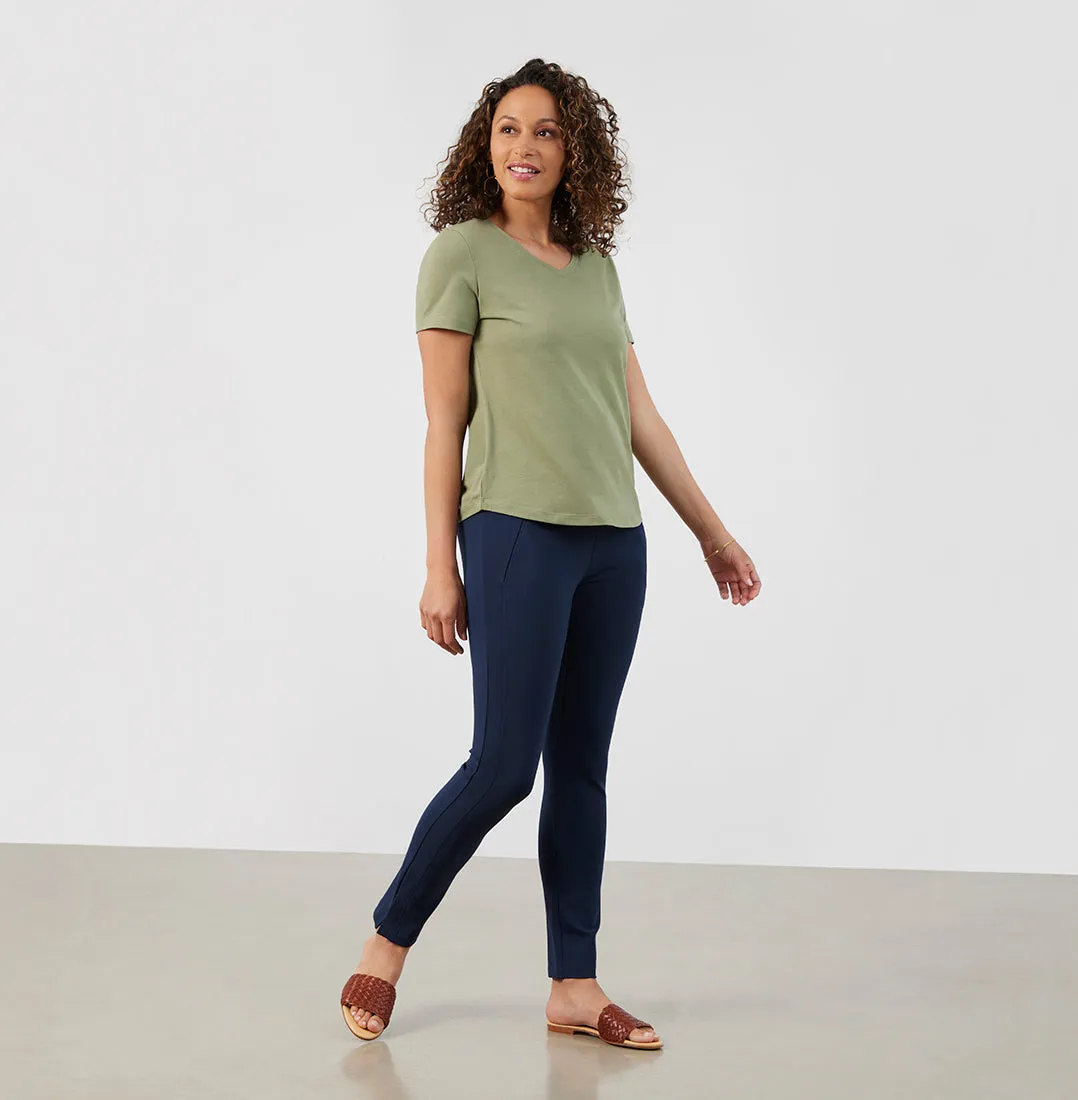 Threshold V-Neck T-Shirt Standard Fit - Sage Green