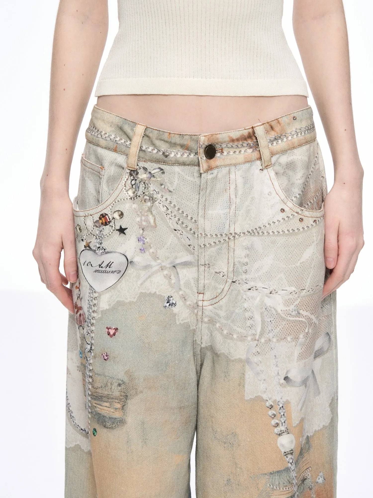 Vintage Lace Graffiti Wide