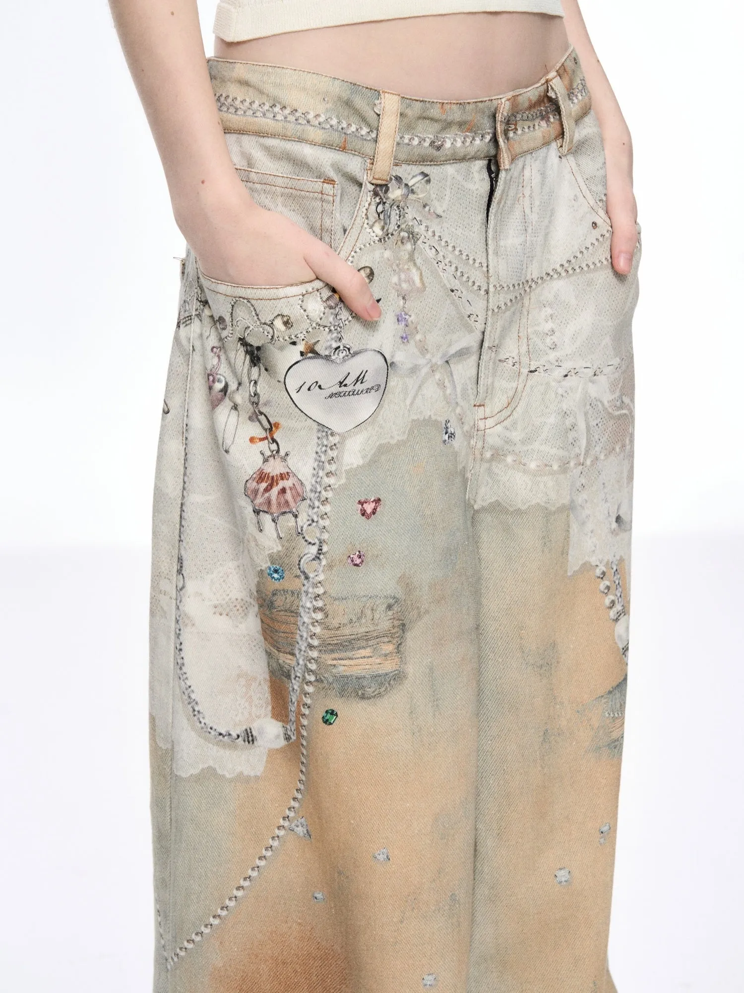 Vintage Lace Graffiti Wide