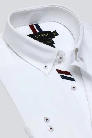 White Plain Casual Shirt