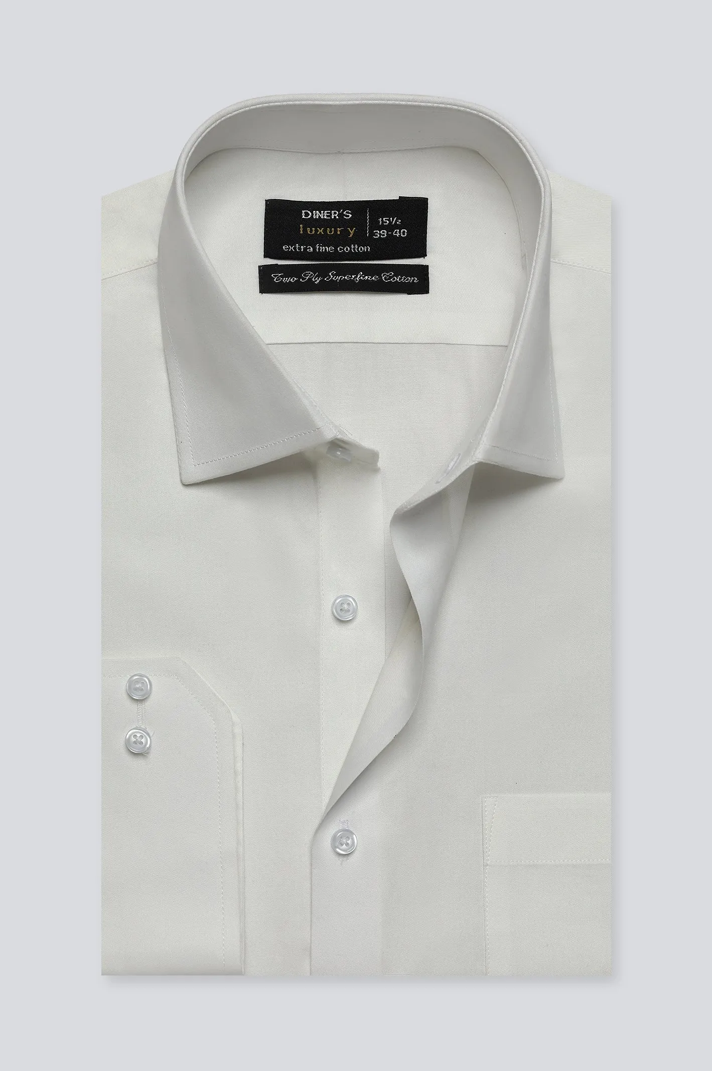 White Plain Formal Shirt