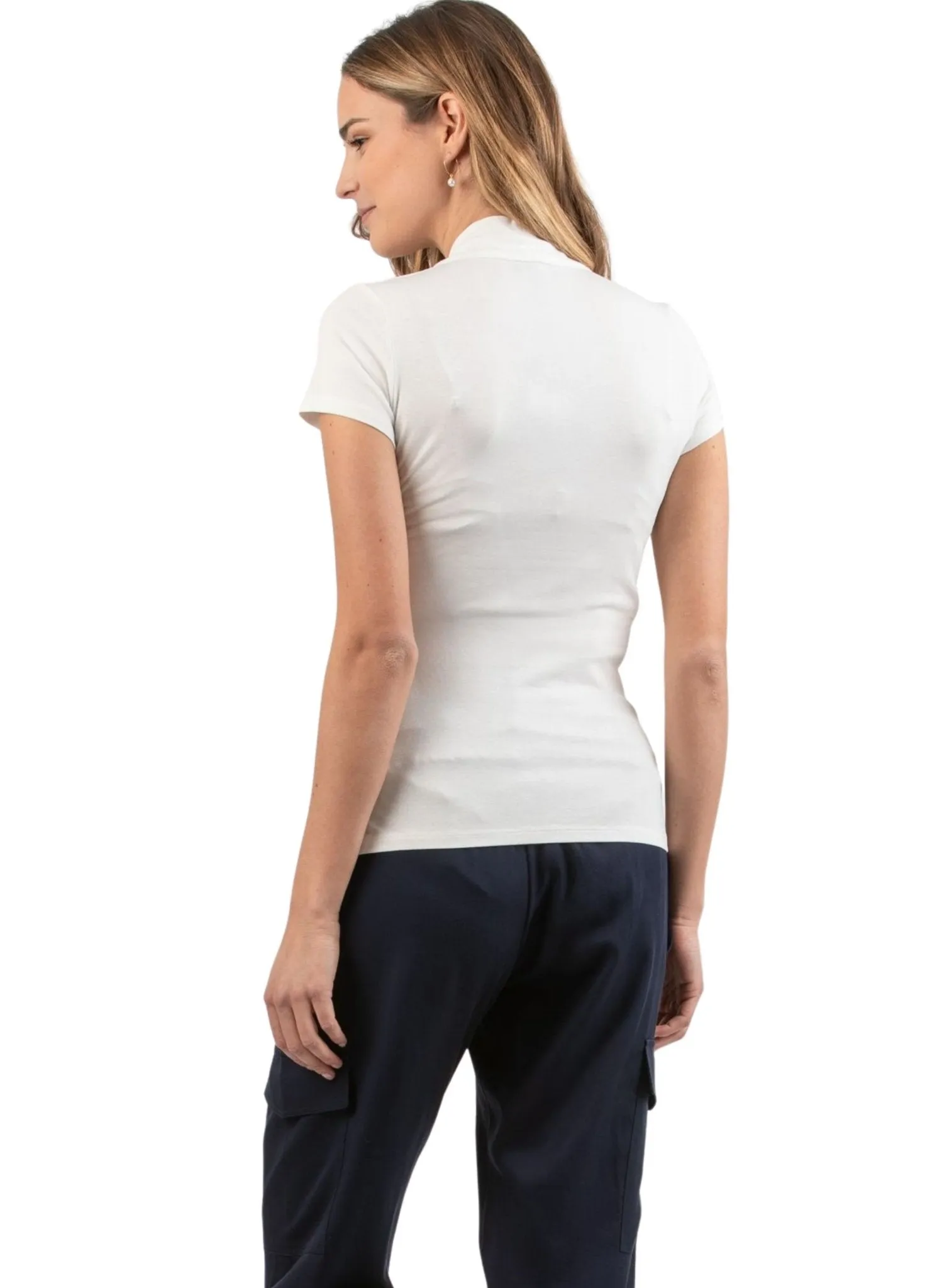 Wrap Maternity & Nursing Top - Off White
