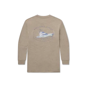 Youth FieldTec Heathered - Deep Sea - Long Sleeve